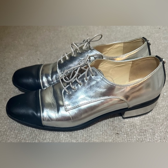 Jimmy Choo, size 37, silver and black - Picture 2 of 7
